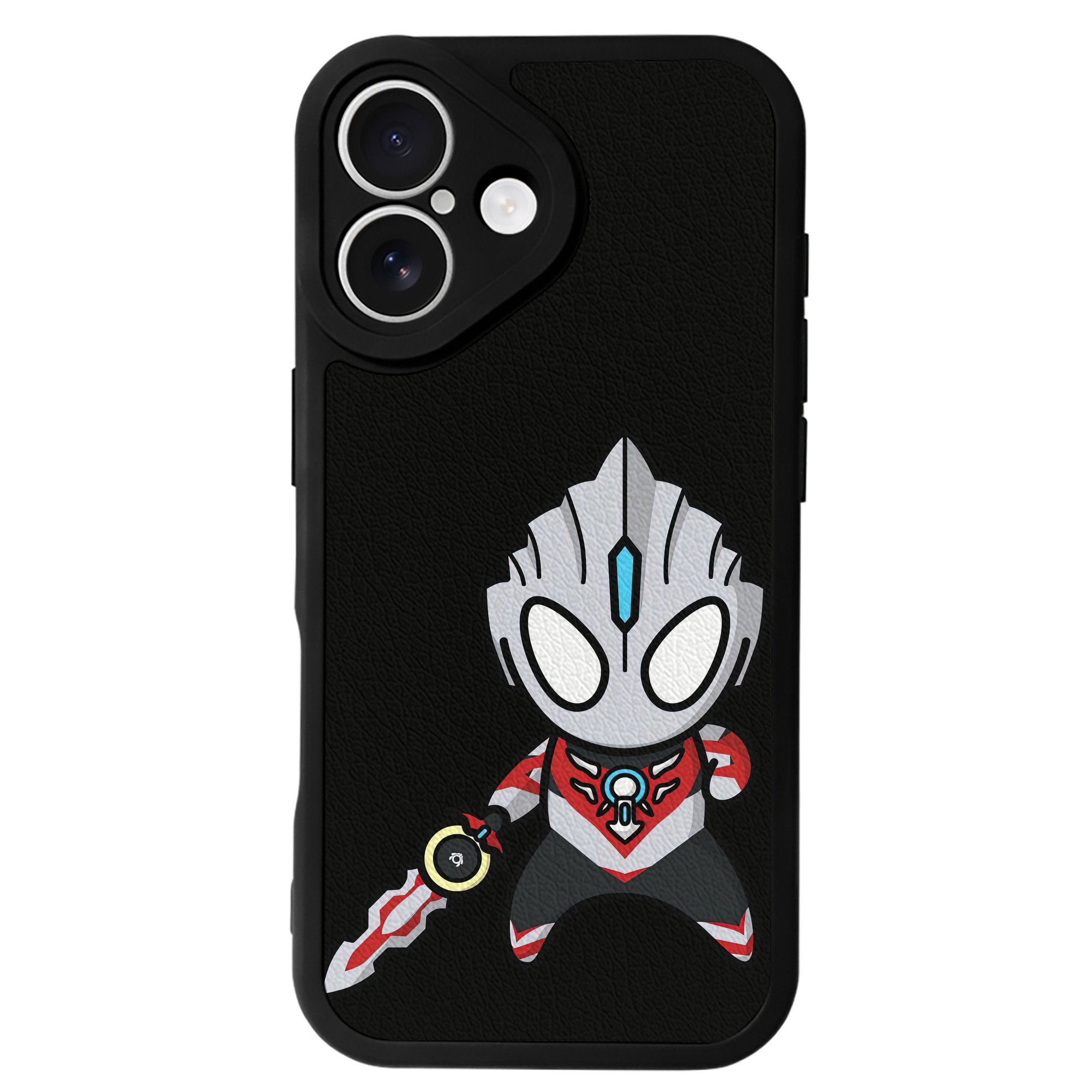 （画像用） ウルトラマン Ultraman 【iPhone 16シリーズ対応】シリコンスマホケース（レザー調） 材質：シリコン